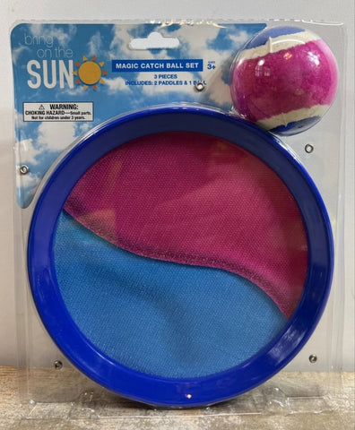 Bring on the Sun Toss & Catch Game Set 2 Discs and 1 Ball Colors Vary