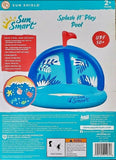 Splash n’ Play Pool w/ Adjustable Canopy Top - Blue Floral - Toddlers 2+ Years