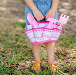 Melissa & Doug Sunny Patch Pretty Petals Pink Tote Set For Kids